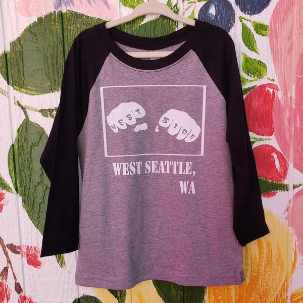 Kids West Seattle Rainbow Baseball Tee