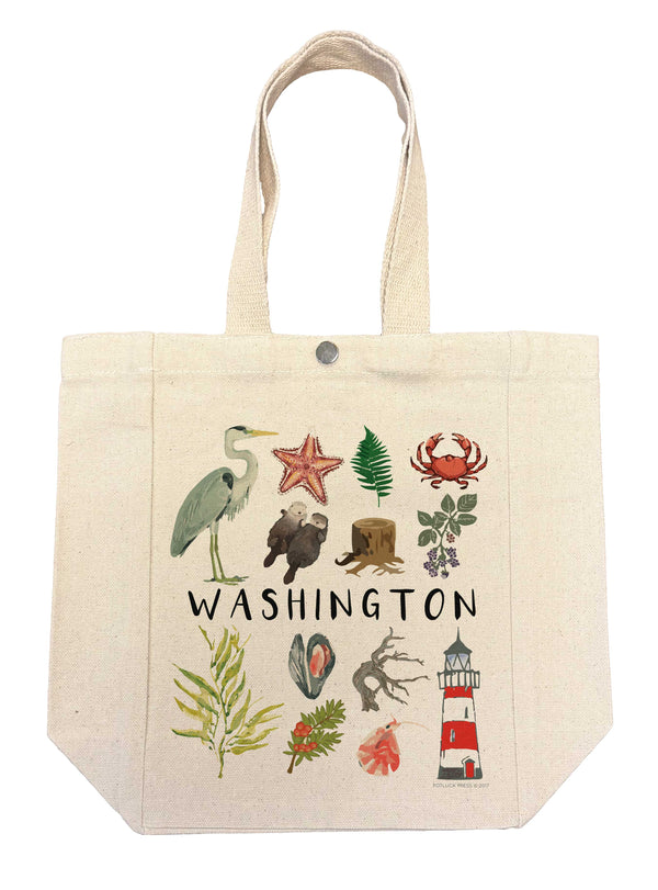 Washington Objects Icons Lunch Bag