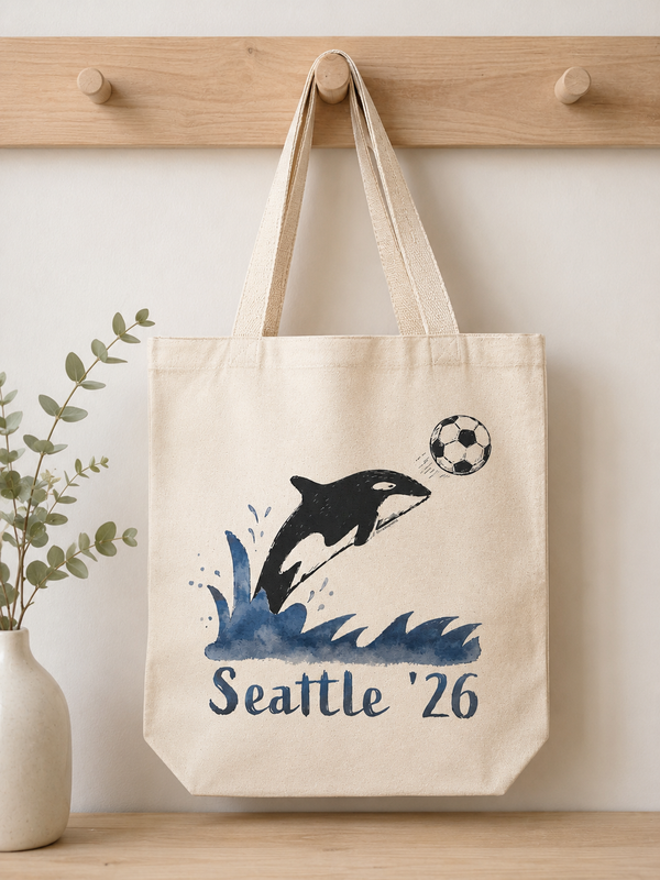 World Cup Seattle '26 Orca Tote Bag
