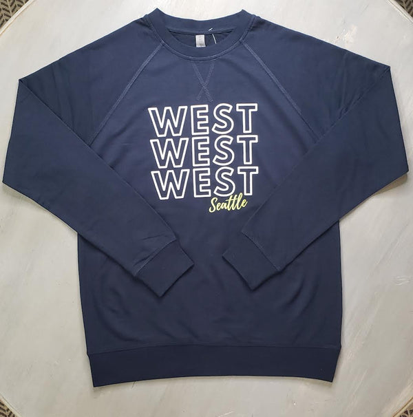 West Repeat Lightweight Crewneck